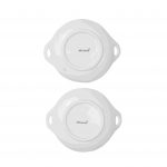White Premium Ceramic Serving Tray Round Shape Pack Of 2 - Image 2
