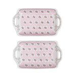 White Premium Ceramic Serving Tray Round Shape Pack Of 2