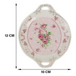 White Premium Ceramic Serving Tray Round Shape Pack Of 2 - Image 2