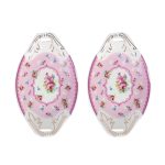 White Premium Ceramic Serving Tray Oval Shape Pack Of 2