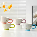 Ceramic Colorful Cup YX-702B Green - Image 3