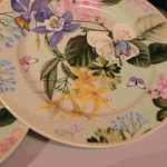 Tropical Garden Bloom Ceramic Dinner & Serve Plate Set of 2 - Image 3