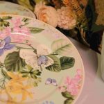 Tropical Garden Bloom Ceramic Dinner & Serve Plate Set of 2 - Image 2
