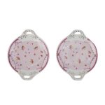 White Premium Ceramic Serving Tray Round Shape Pack Of 2