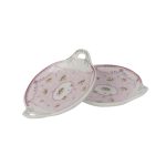 White Premium Ceramic Serving Tray Round Shape Pack Of 2