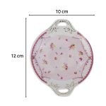 White Premium Ceramic Serving Tray Round Shape Pack Of 2 - Image 2