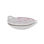 White Premium Ceramic Serving Tray Round Shape Pack Of 2 - Image 5