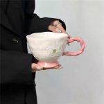 Ceramic Colorful Cup YX-702B Pink