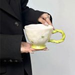 Ceramic Colorful Cup YX-702B Green