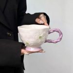 Ceramic Colorful Cup YX-702B Purple