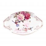 White Premium Ceramic Serving Tray Oval Shape Pack Of 2 - Image 7