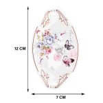 White Premium Ceramic Serving Tray Oval Shape Pack Of 2 - Image 2