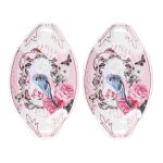 White Premium Ceramic Serving Tray Oval Shape Pack Of 2
