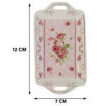 White Premium Ceramic Serving Tray Round Shape Pack Of 2 - Image 3