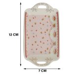 White Premium Ceramic Serving Tray Round Shape Pack Of 2 - Image 3