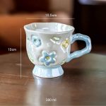 Ceramic Tulip Cup CY-543 Blue - Image 5
