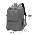 Mindesa High Quality Men And Women Large Capacity Lightweight Nylon Best Fashion Leisure Laptop Backpack School Bag 8766 BLACK - Image 2