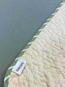 Classy Contemporary Patterned Checkered Green Quilted Chair Cover/ Sujni - Image 4