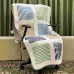 Classy Contemporary Patterned Checkered Green Quilted Chair Cover/ Sujni