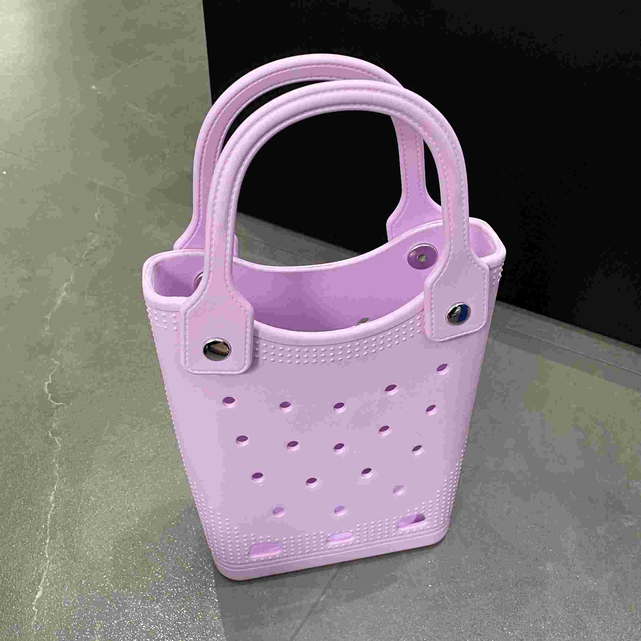 IMG_8956 Waterproof Silicone Tote Bag Lightweight & Washable 009 ( Purple ) - Image 1