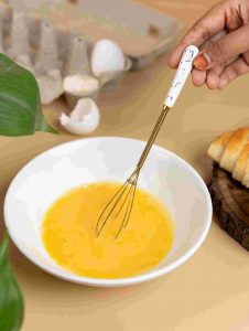 Abstract Golden ceramic stainless steel Durable Utility Whisking ( Pack Of 4) - Image 4