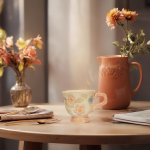 Ceramic Tulip Cup CY-543 Pink - Image 6