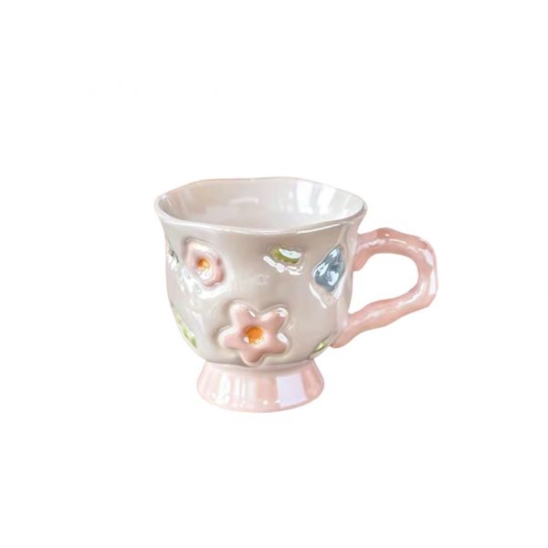 Ceramic Tulip Cup CY-543 Pink