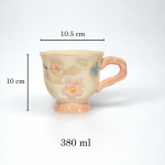 Ceramic Tulip Cup CY-543 Pink - Image 2