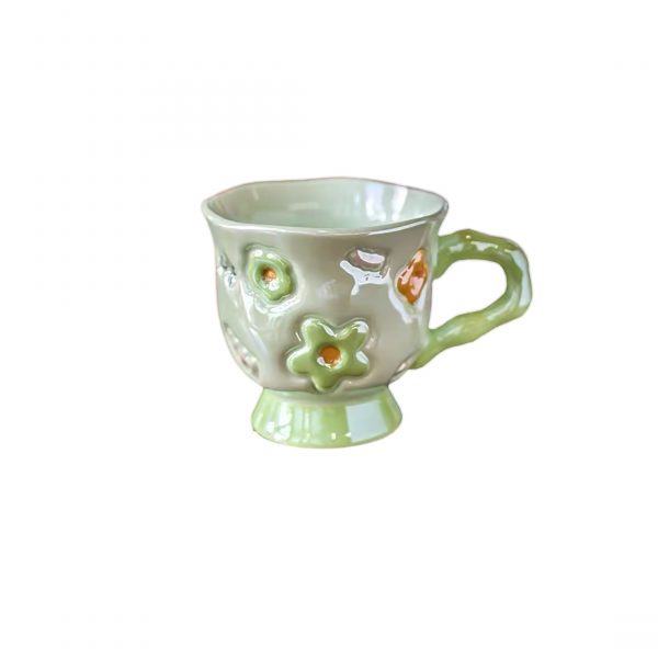 Ceramic Tulip Cup CY-543 Green