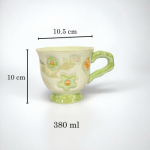 Ceramic Tulip Cup CY-543 Green - Image 2