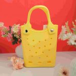 Waterproof Silicone Tote Bag Lightweight & Washable 009 ( Yellow )