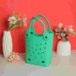 Waterproof Silicone Tote Bag Lightweight & Washable 009 ( Green )