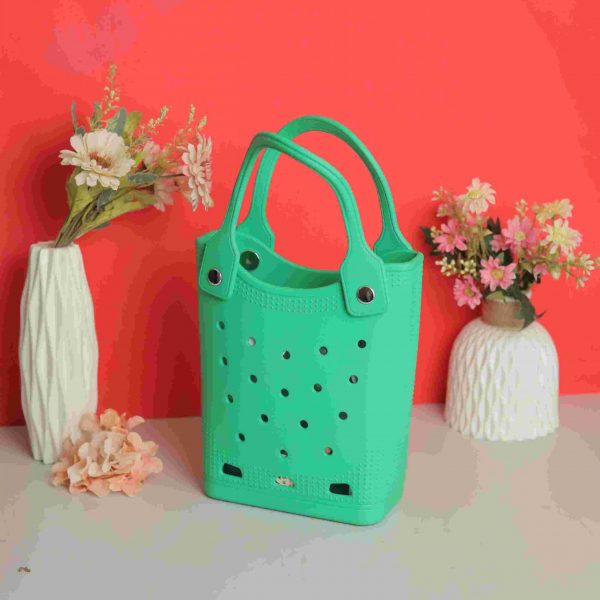 Waterproof Silicone Tote Bag Lightweight & Washable 009 ( Green )