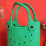 Waterproof Silicone Tote Bag Lightweight & Washable 009 ( Green ) - Image 2