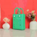 Waterproof Silicone Tote Bag Lightweight & Washable 004 ( Green )