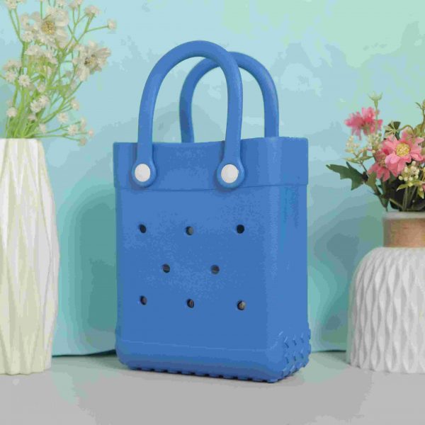 Waterproof Silicone Tote Bag Lightweight & Washable 004 ( Blue )