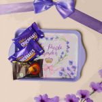 Lavender-Themed Mini Metal Tray Vintage Collection ( Pack Of 6 ) - Image 5