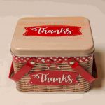 Thank You Gift Tin Box Red - Image 2