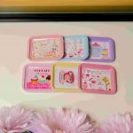 Mini Dessert-Themed Metal Serving Tray ( Pack Of 6 )