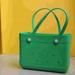 Waterproof Silicone Tote Bag Lightweight & Washable 006 ( Green )