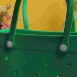 Waterproof Silicone Tote Bag Lightweight & Washable 006 ( Green ) - Image 2