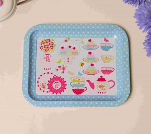 Mini Dessert-Themed Metal Serving Tray ( Pack Of 6 ) - Image 2