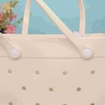 Waterproof Silicone Tote Bag Lightweight & Washable 006 ( White ) - Image 2