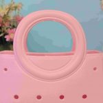 Waterproof Silicone Tote Bag Lightweight & Washable 003 ( Light Pink ) - Image 2