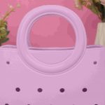 Waterproof Silicone Tote Bag  Lightweight & Washable 003 ( Purple ) - Image 2