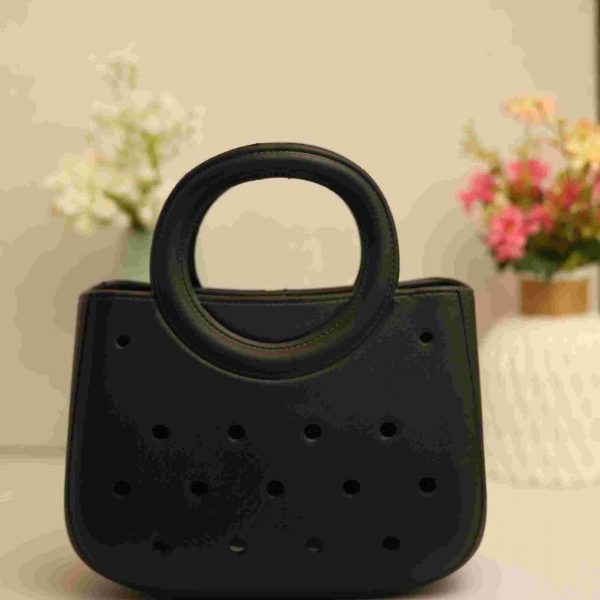 Waterproof Silicone Tote Bag Lightweight & Washable 003 ( Black )