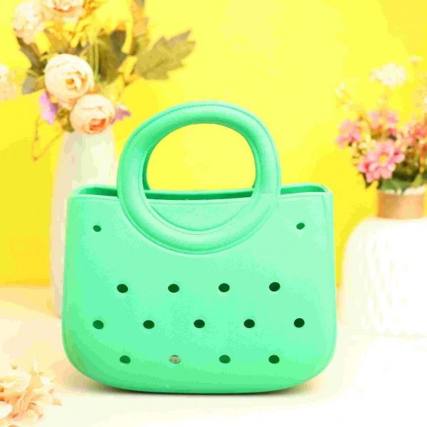 Waterproof Silicone Tote Bag Lightweight & Washable 003 ( Green )