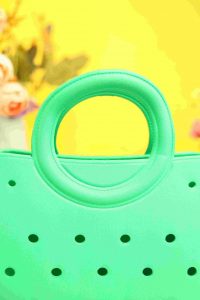 Waterproof Silicone Tote Bag Lightweight & Washable 003 ( Green ) - Image 2