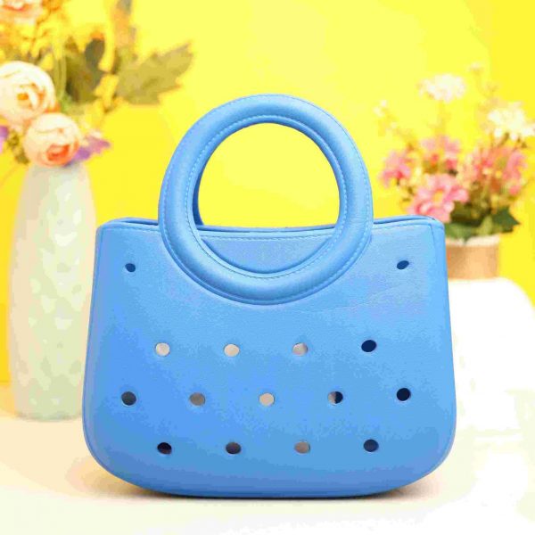 Waterproof Silicone Tote Bag Lightweight & Washable 003 ( Blue )