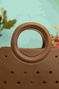 Waterproof Silicone Tote Bag Lightweight & Washable 003 ( Dark Brown ) - Image 2